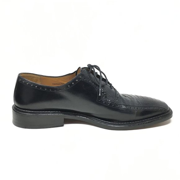 Mezlan Oxfords Shoes Size 10 Black Ostrich Claw main image 5